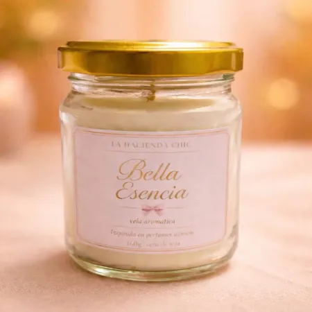 Vela aromática Bella Esencia | Cera de soja 160g | La Hacienda Chic