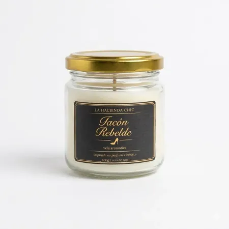 Vela aromática Tacón Rebelde | Cera de soja 160g | La Hacienda Chic