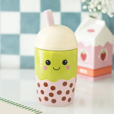 Quemador de Wax Melts "Bubble Tea Kawaii" 🧋💚✨