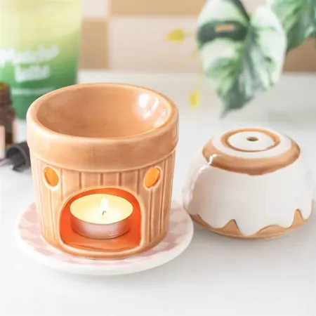 Quemador de Wax Melts "Cinnamon Roll" 🍥🤎✨