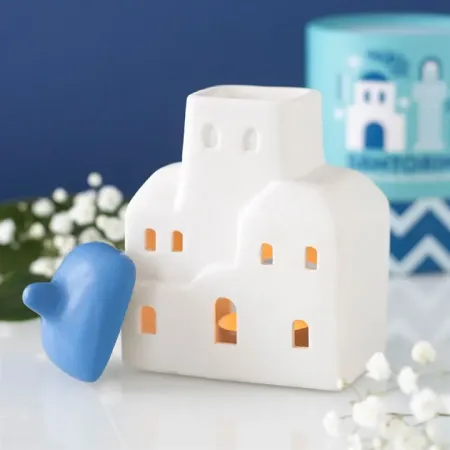 Quemador de Wax Melts "Sueños de Santorini" 🇬🇷💙✨