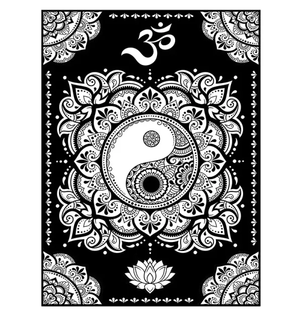 Cuadro para Colorear "Yin Yang de la Armonía" ☯️✨