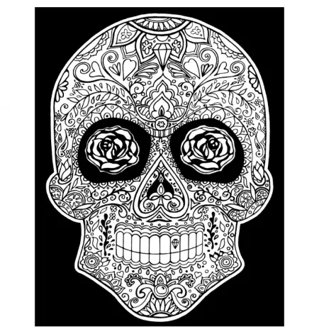 Cuadro para Colorear "Rosa Eterna" 💀🌹✨