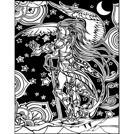 Cuadro para Colorear "Serafina, Guardiana de las Estrellas" 😇✨