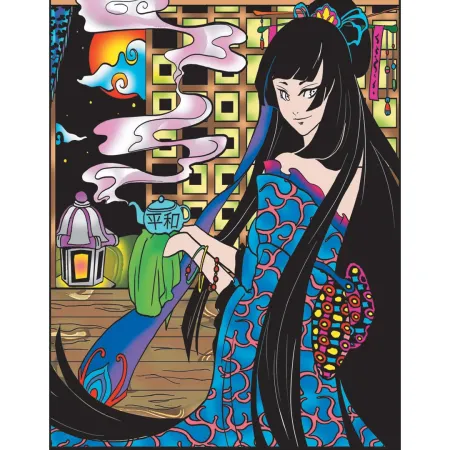 Cuadro para Colorear "Ceremonia del Té en Kioto" 🍵🌸✨