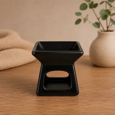 Quemador de Cerámica Oriental Negro