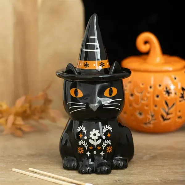 🐈‍⬛ Quemador de Wax Melts "Gato Brujito"