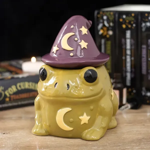 🐸🌙 Quemador de Wax Melts "Rana Hechicera"
